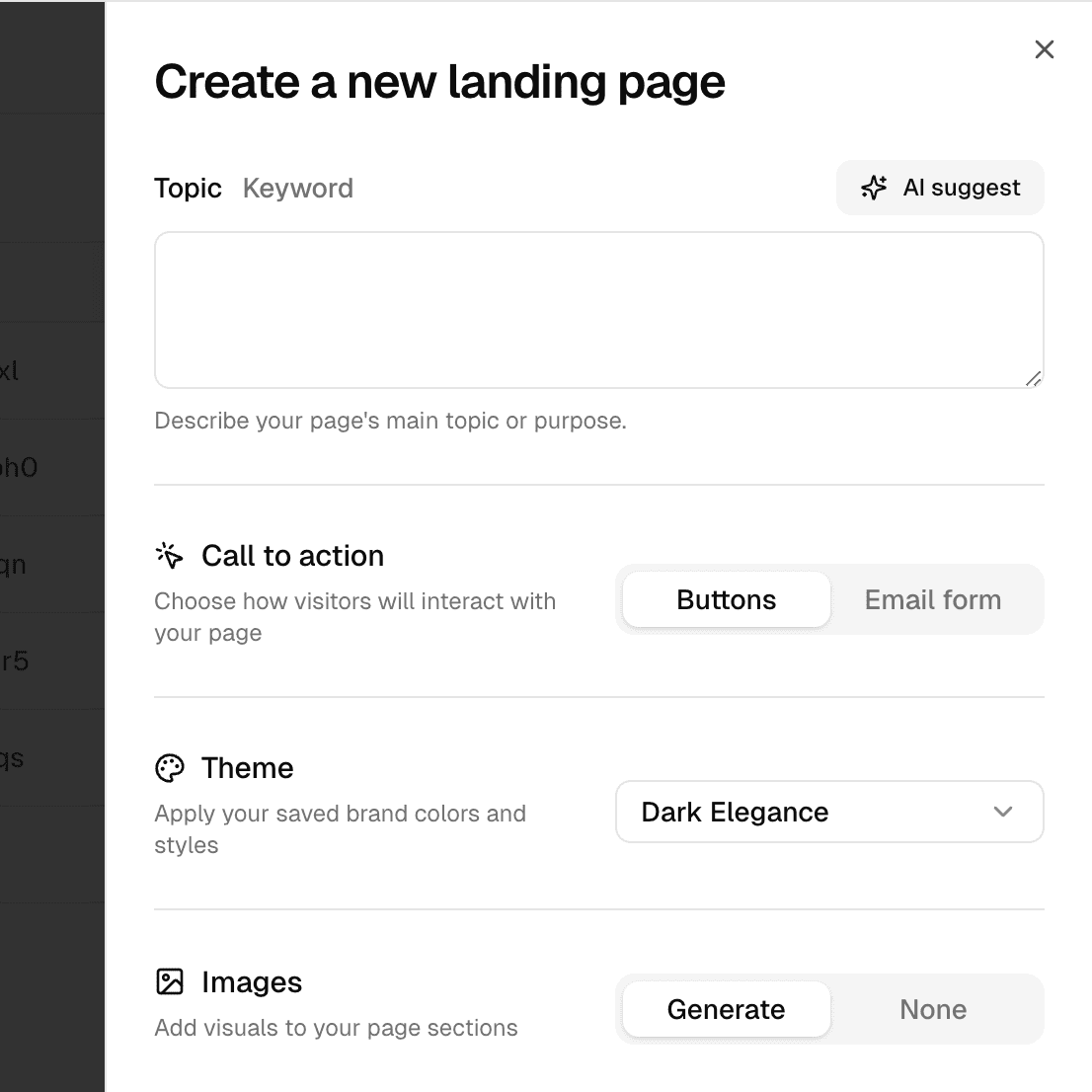 Enter topic or keyword