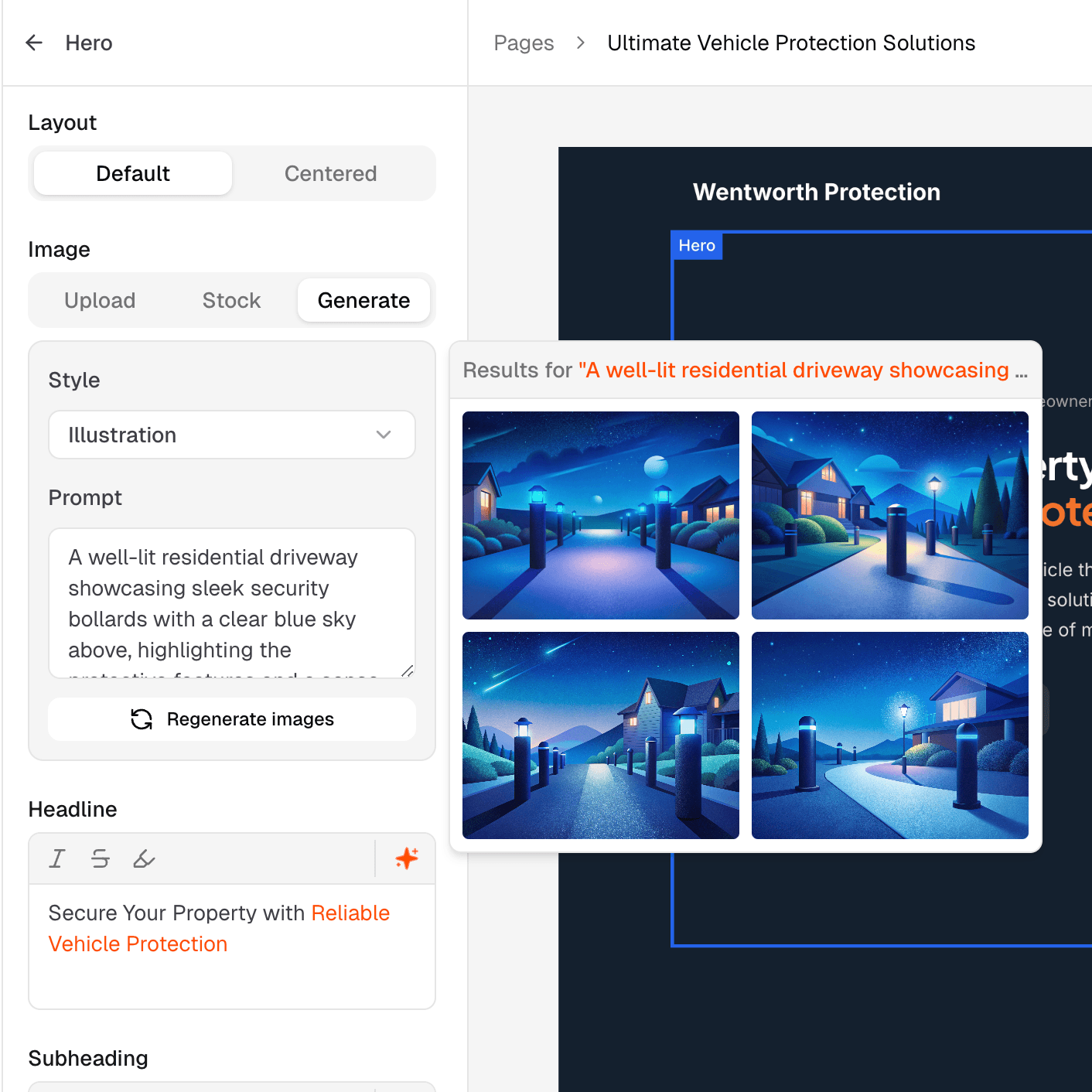 AI Landing Page Generator