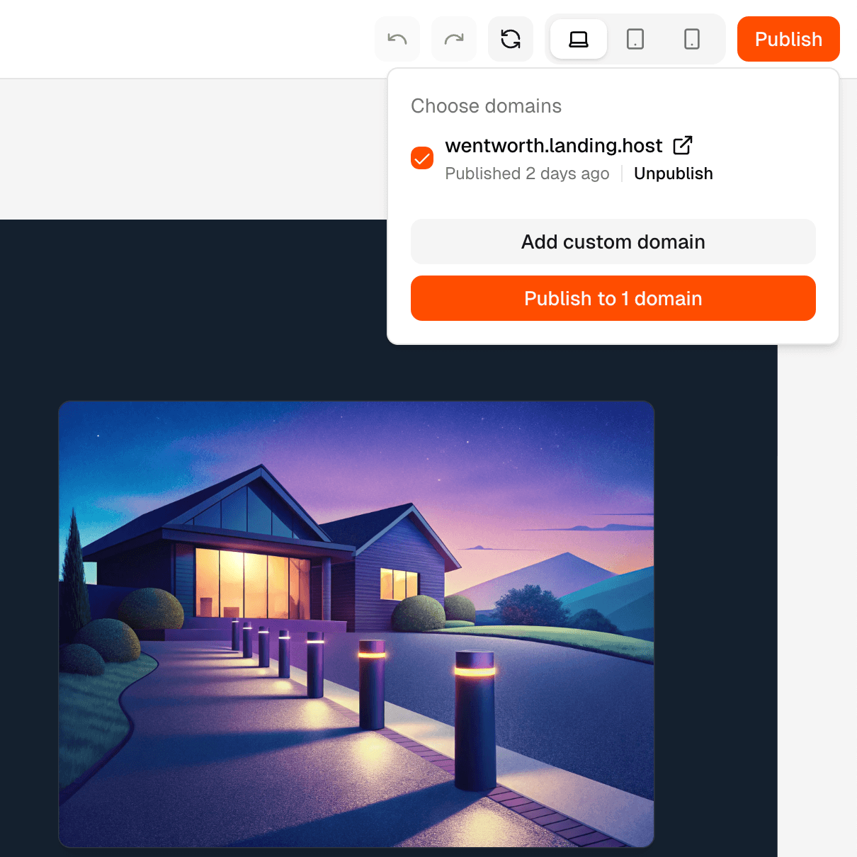 Publish instantly to the web