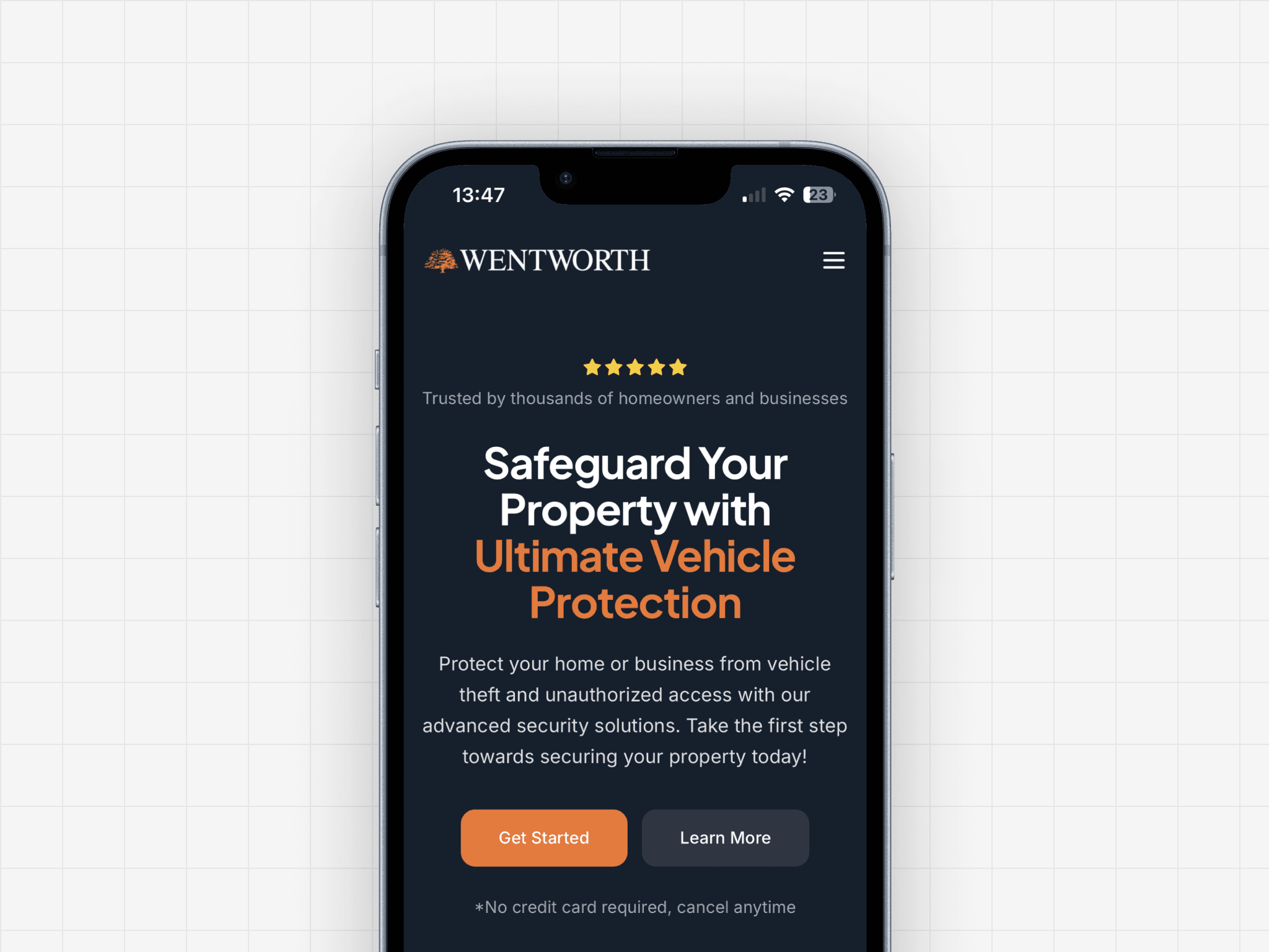 Mobile Landing Page Template