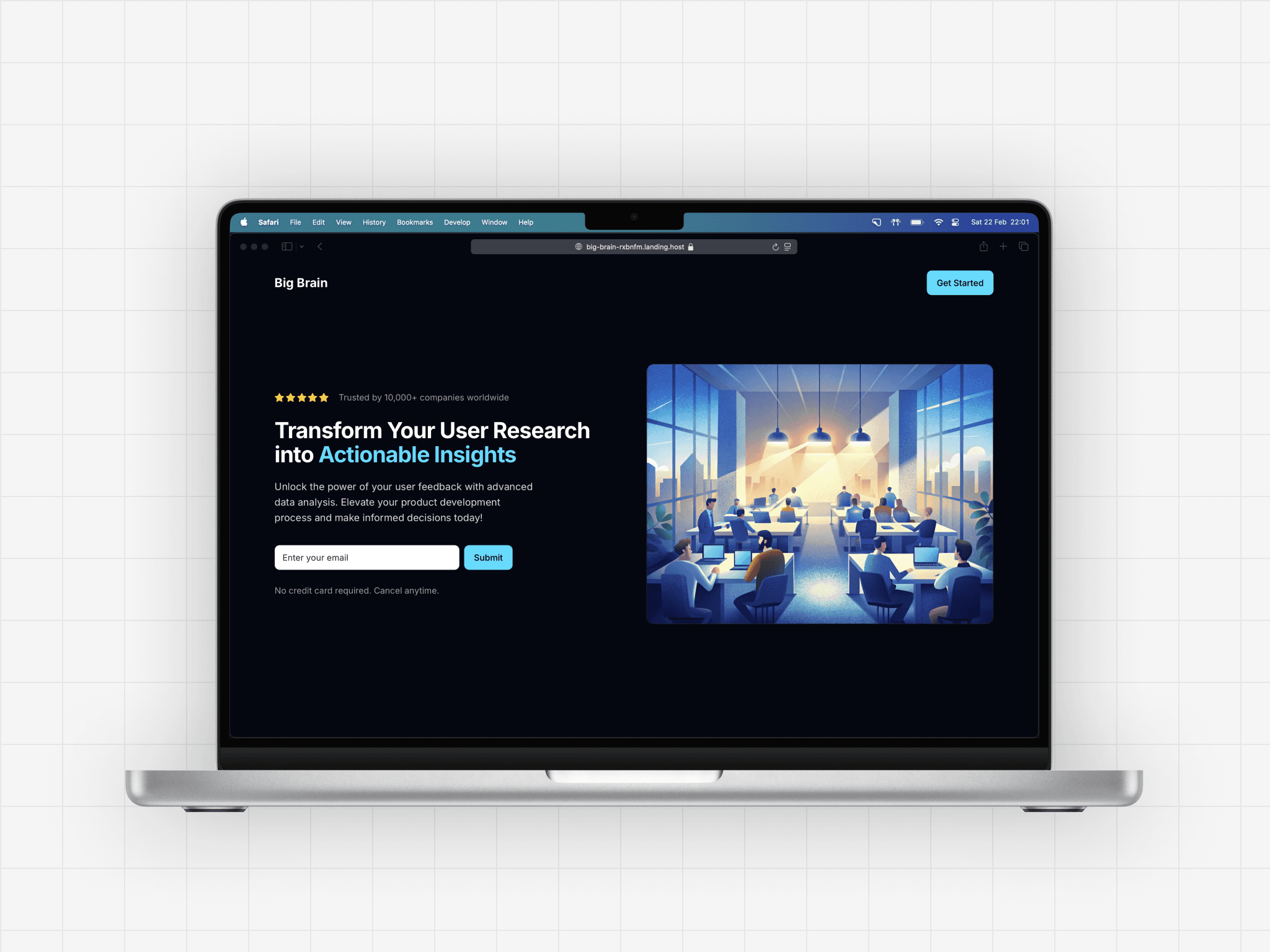Email Capture Landing Page Template